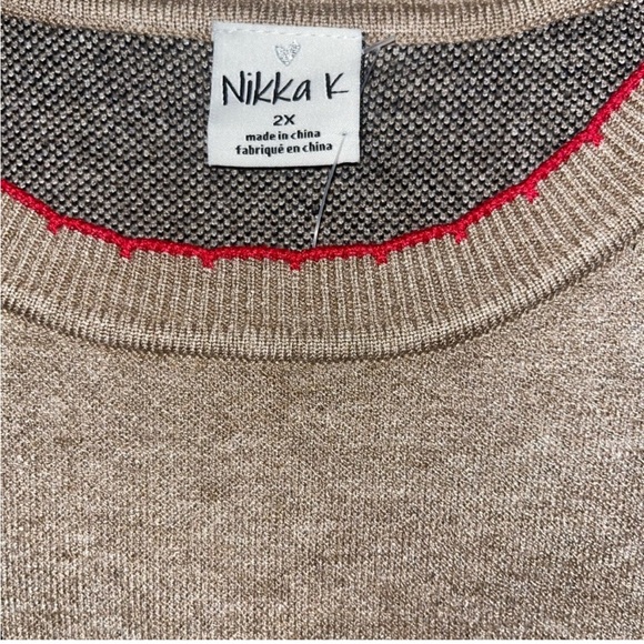 NWT, Nikka K Dog Lover’s Sweater, Size 2X - Picture 3 of 4